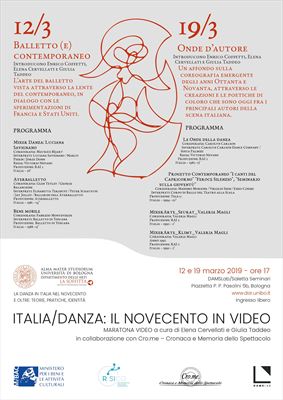 Italia/danza:il novecento in video