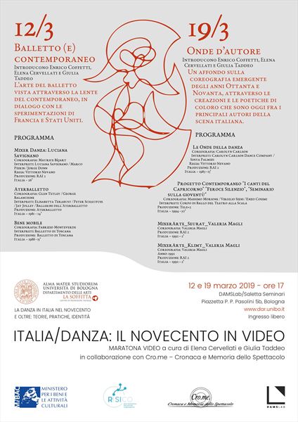 Italia/danza:il novecento in video